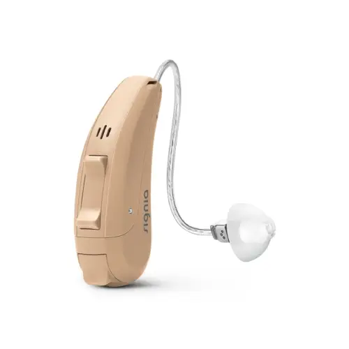 Behind-the-ear hearing aid with slim tube